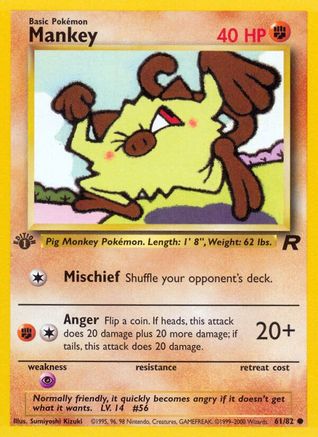 Mankey 061/82/82 - Common - 1st Edition