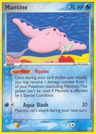Mantine 045/109 - Uncommon - Reverse Holofoil