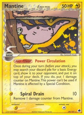 Mantine (Delta Species) 020/101/101 - Rare