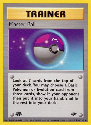 Master Ball 116/132/132 - Uncommon - 1st Edition