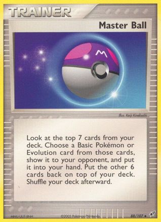Master Ball 088/107 - Uncommon - Reverse Holofoil