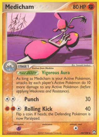Medicham 034/108 - Uncommon - Reverse Holofoil