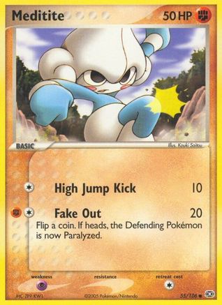 Meditite 055/106 - Common - Reverse Holofoil