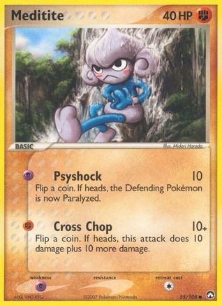 Meditite 055/108 - Common - Reverse Holofoil