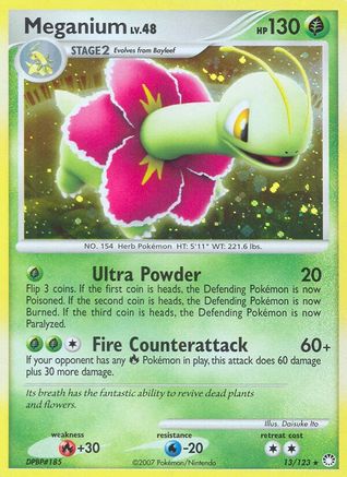 Meganium 013/123/123 - Holo Rare - Holofoil