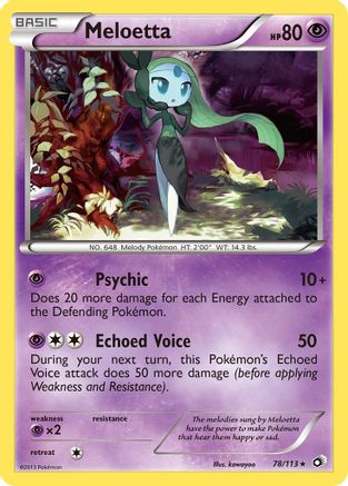 Meloetta (78) 078/113/113 - Holo Rare - Holofoil