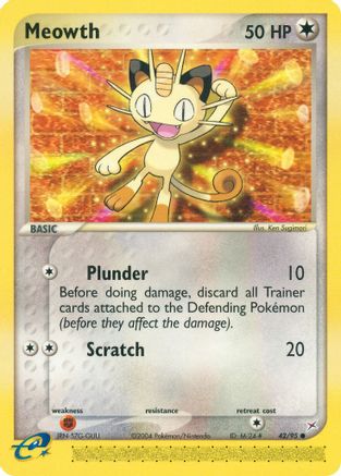 Meowth 042/95/95 - Common