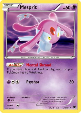 Mesprit 037/101/101 - Holo Rare - Holofoil