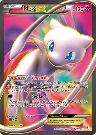Mew EX (120 Full Art) 120/124 - Ultra Rare - Holofoil