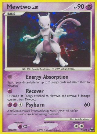 Mewtwo 009/100 - Holo Rare - Holofoil