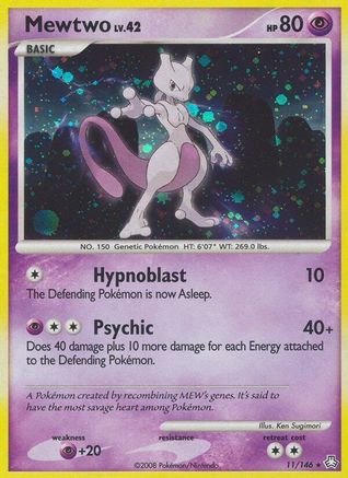 Mewtwo 011/146 - Holo Rare - Holofoil