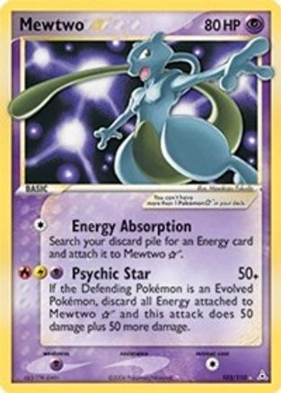 Mewtwo Star 103/110 - Ultra Rare - Holofoil
