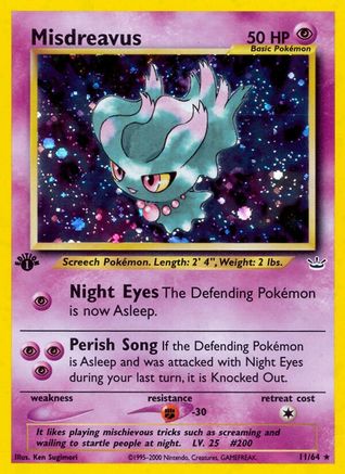 Misdreavus 011/64/64 - Holo Rare - Unlimited Holofoil