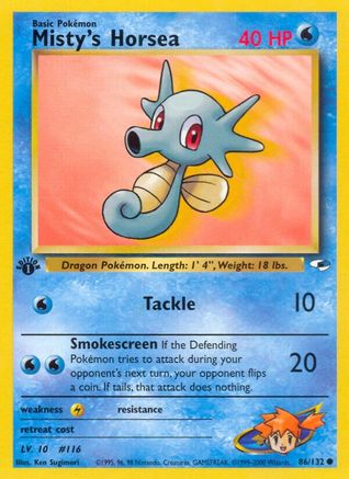 Misty's Horsea 086/132/132 - Common - Unlimited