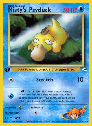 Misty's Psyduck 054/132/132 - Uncommon - Unlimited
