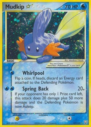Mudkip Star 107/109 - Ultra Rare - Holofoil