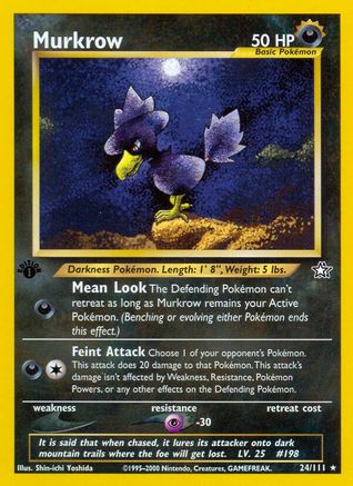 Murkrow 024/111/111 - Rare - Unlimited