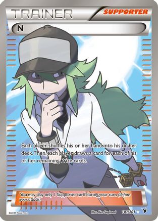 N (Supporter) (Full Art) 101/101 - Ultra Rare - Holofoil
