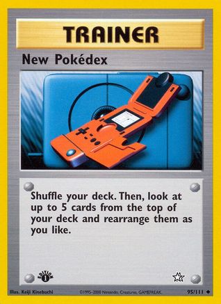 New Pokedex 095/111/111 - Uncommon - 1st Edition
