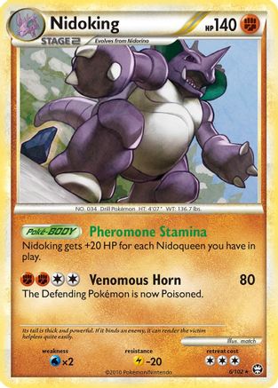 Nidoking 006/102/102 - Holo Rare - Holofoil