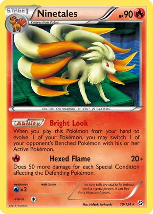 Ninetales 019/124 - Holo Rare - Holofoil