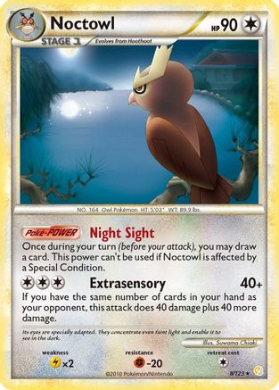 Noctowl 008/123/123 - Holo Rare - Holofoil