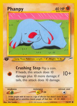 Phanpy 076/105/105 - Common - 1st Edition