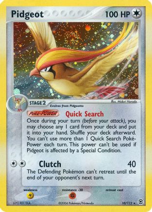 Pidgeot 010/112/112 - Holo Rare - Holofoil