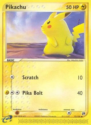 Pikachu 072/100/100 - Common