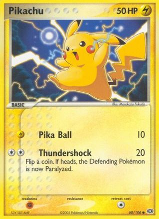 Pikachu 060/106/106 - Common - Reverse Holofoil
