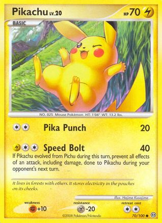 Pikachu 070/100/100 - Common