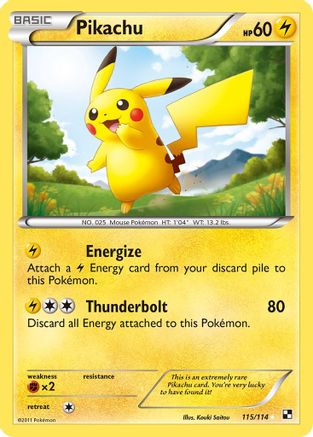 Pikachu 115/114 - Secret Rare - Holofoil