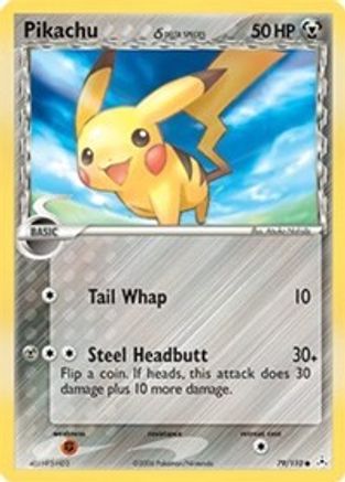 Pikachu (Delta Species) 079/110/110 - Common - Reverse Holofoil