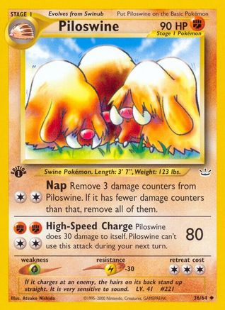 Piloswine 036/64/64 - Uncommon - Unlimited
