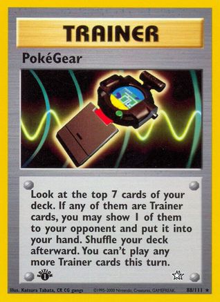 PokeGear 088/111/111 - Rare - 1st Edition