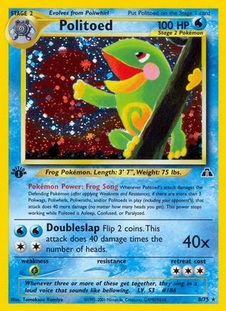 Politoed (8) 008/75/75 - Holo Rare - Holofoil