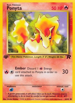 Ponyta 064/82/82 - Common - 1st Edition