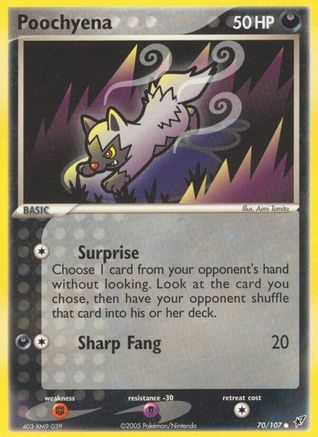 Poochyena 070/107/107 - Common - Reverse Holofoil