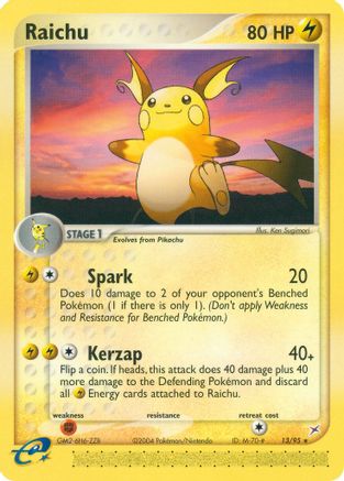 Raichu 013/95 - Rare - Reverse Holofoil