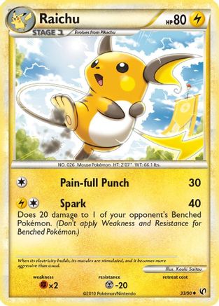 Raichu 033/90 - Uncommon