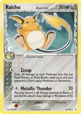 Raichu (Delta Species) 015/110/110 - Holo Rare - Reverse Holofoil