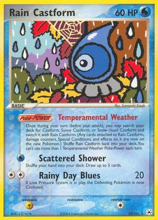Rain Castform 023/101 - Rare