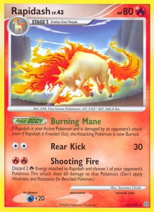 Rapidash 022/100 - Rare