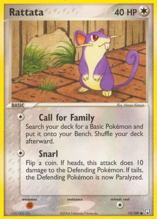 Rattata 072/109/109 - Common - Reverse Holofoil