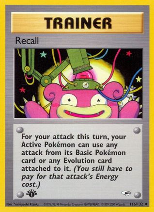 Recall 116/132/132 - Uncommon - 1st Edition