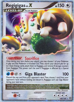 Regigigas LV.X 100/100 - Ultra Rare - Holofoil