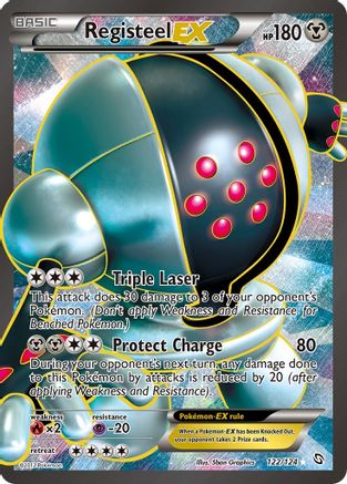 Registeel EX (122 Full Art) 122/124 - Ultra Rare - Holofoil