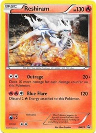 Reshiram BW23/101 - Promo - Holofoil
