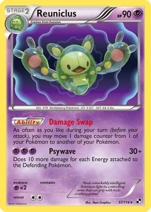 Reuniclus 057/114/114 - Holo Rare - Holofoil