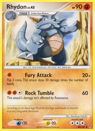 Rhydon 080/147 - Uncommon